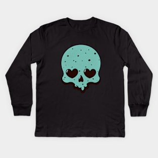 Skulls in the Dessert - Mint Chocolate Chip Kids Long Sleeve T-Shirt